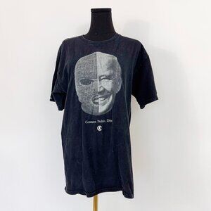 CROOKS AND CASTLES GRAPHIC TEE VINTAGE STYLE BLACK